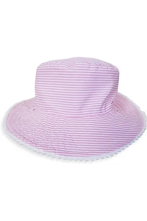 Snapper Rock Hats - Striped Pom-Pom Bucket Hat