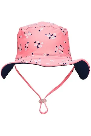 Snapper Rock Hats - Ditsy Coral Reversible Bucket Hat