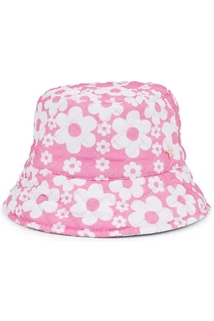 JOCELYN Girls Hats - Kid's Palm Springs Quilted Floral Bucket Hat