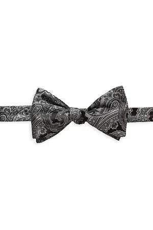 Eton Men Bow Ties - Paisley Silk Blend Bow Tie