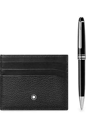 Montblanc 2-Piece Leather Card Case & Ballpoint Pen Set