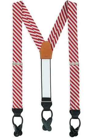 Trafalgar Griswold Striped Herringbone Suspenders