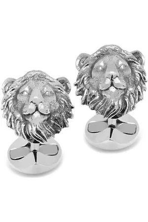 Cufflinks, Inc. Sterling Silver Lion Head Cuff Links