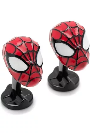 Cufflinks, Inc. Marvel Comics Silvertone 3D Spiderman Cuff Links