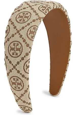 Tory Burch Headbands - T Monogram Wide Canvas Headband