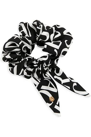 VERSACE Hair Accessories - Logo Silk Scrunchie