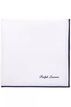 Ralph Lauren Monogram Silk Pocket Square