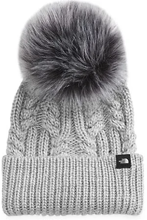 The North Face Beanies - Kid's Oh Mega Faux Fur Pom Beanie Hat