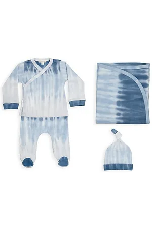 Baby Noomie Boys Neckties - Baby Boy's Gradient Tie-Dye 3-Piece Bundle