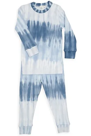 Baby Noomie Boys Neckties - Baby Boy's Gradient Tie Dye 2-Piece Pajama Set