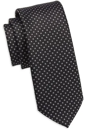 Saks Fifth Avenue Men Neckties - Floral Circle Neck Tie