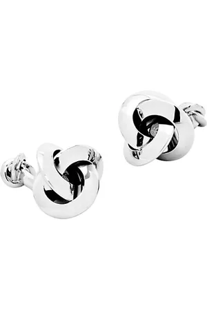 Cufflinks, Inc. Double-Sided Silver Knot Cufflinks