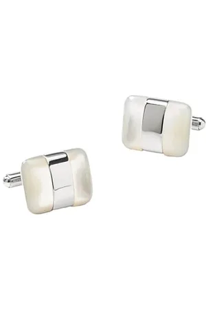 Cufflinks, Inc. Wrapped White Mother Of Pearl Cufflinks