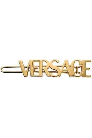 VERSACE Goldtone Hair Clip - Right