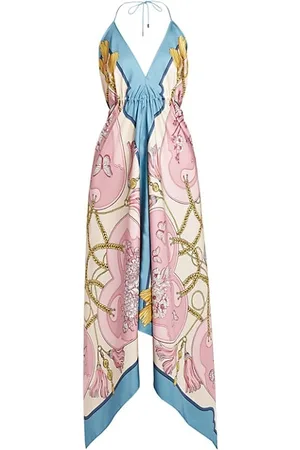 Etro Women Maxi Dresses - Boho Butterfly Foulard Scarf Dress