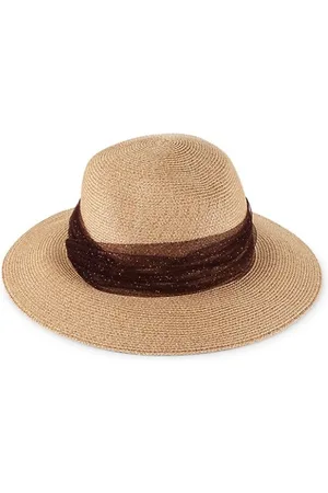 EUGENIA KIM Hats - Courtney Packable Straw Fedora