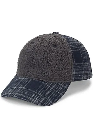 Saks Fifth Avenue Men Hats - COLLECTION Sherpa Plaid Baseball Hat