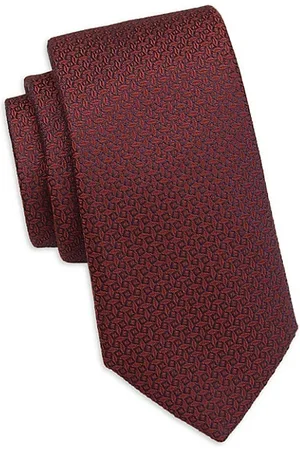 Saks Fifth Avenue Men Neckties - COLLECTION Diamond Print Necktie