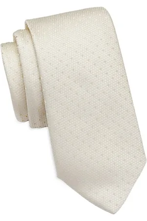 Saks Fifth Avenue Men Neckties - COLLECTION Tonal Micro Dot Silk Tie