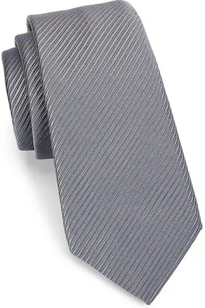 Armani Men Neckties - Striped Silk-Blend Tie
