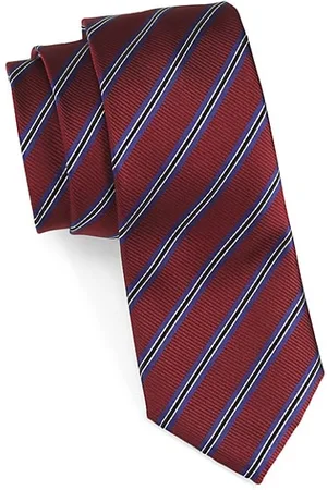Emporio Armani Men Neckties - Striped Silk Jacquard Tie
