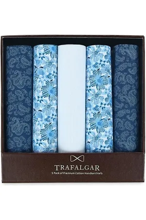 Trafalgar Men Pocket Squares - Dapper Handkerchief Five-Pack