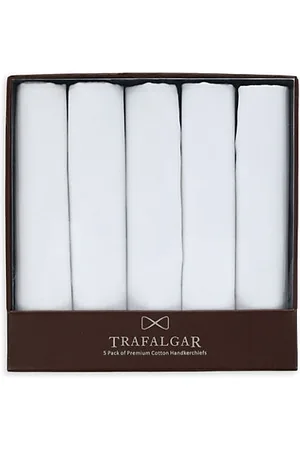 Trafalgar Men Pocket Squares - Premium Handkerchief Five-Pack
