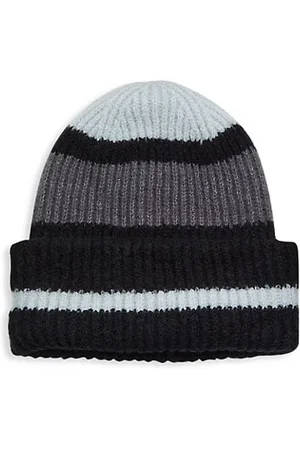 Saks Fifth Avenue COLLECTION Striped Plush Beanie