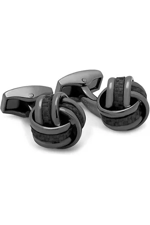 Tateossian Gunmetal Knot Cufflinks