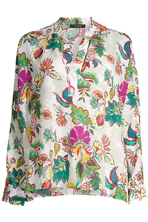 Natori Sayuri Floral Caftan Shirt