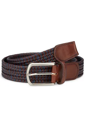 Saks Fifth Avenue Men Belts - COLLECTION Leather Woven Belt