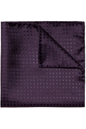 Eton Men Pocket Squares - Lurex Dot Silk Pocket Square