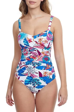 Gottex Swimwear Bohemian Gypsy Floral D-Cup One-Piece Swimsuit