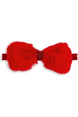 Bari Lynn Girl's Faux Fur Bow Headband