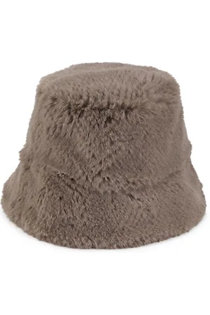 JOCELYN Perforated Faux Fur Bucket Hat