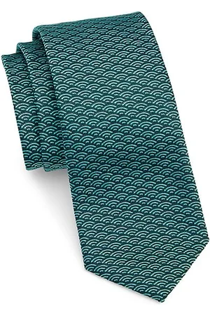 Saks Fifth Avenue Men Neckties - COLLECTION Patterned Silk Tie