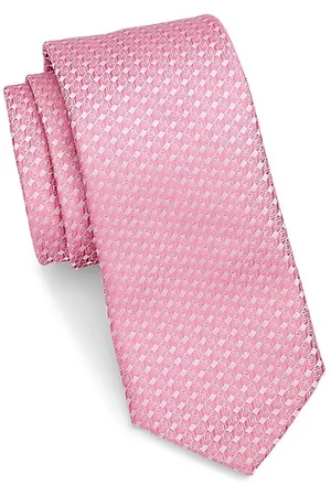 Saks Fifth Avenue Men Neckties - COLLECTION Geo Diamond Silk Tie