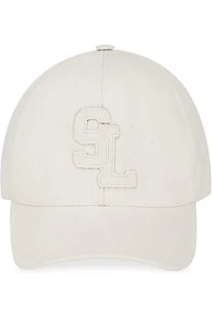 Saint Laurent Caps - SL Baseball Cap in Cotton Canvas