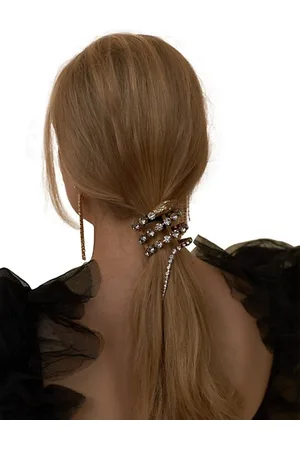LELET NY Hair Accessories - Serpent Crystal Pony Cuff