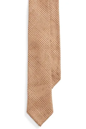 Ralph Lauren Houndstooth Wool Neck Tie