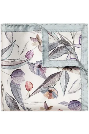 Eton Men Pocket Squares - Silk Floral Pocket Square
