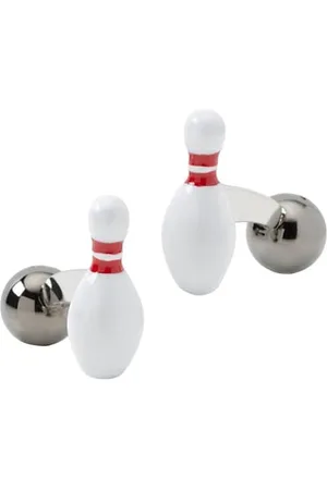 Cufflinks, Inc. 3D Bowling Pin & Ball Cufflinks