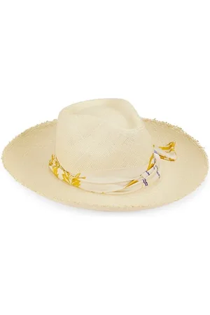 Sensi Studio Hats - Frayed Long Brim Straw Aguacate Hat