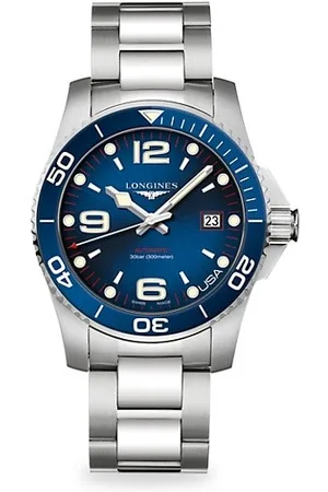 Longines Men Watches - Hydro Conquest Limited Edition Stainless Steel Automatic Strap Watch