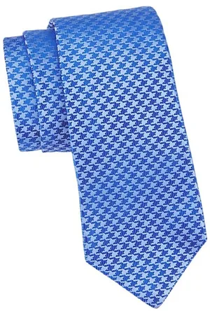 Kiton Abstract Print Silk Tie