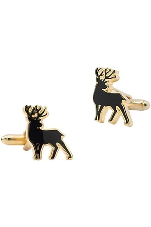 Cufflinks, Inc. Stag Deer Gold Cufflinks