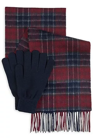 Barbour mens scarf cheap and glove gift box