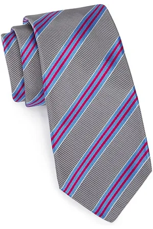 Kiton Striped Silk-Blend Tie
