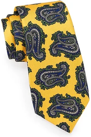 Kiton Men Neckties - Paisley Silk Tie