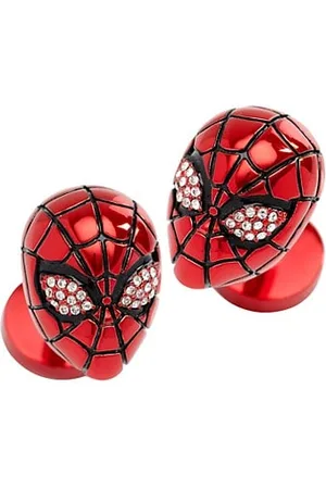 Cufflinks, Inc. Men Neckties - Marvel 3D Spider-Man Crystal Cufflinks